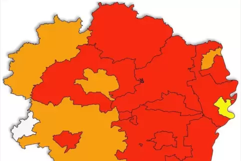 Am niedrigsten ist die Inzidenz weiter in Zweibrücken.
