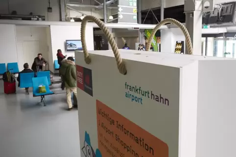 Wenig los am Flughafen Frankfurt-Hahn. 
