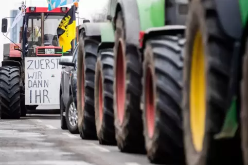 Traktoren-Protest in Berlin am 6. Februar.
