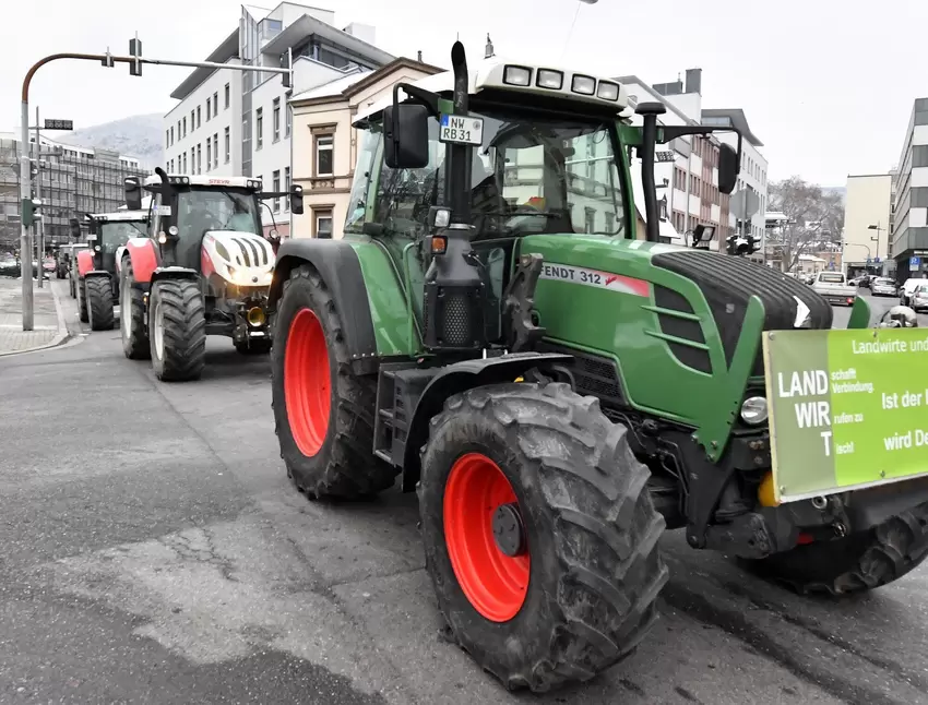 Traktoren-Demo in Neustadt