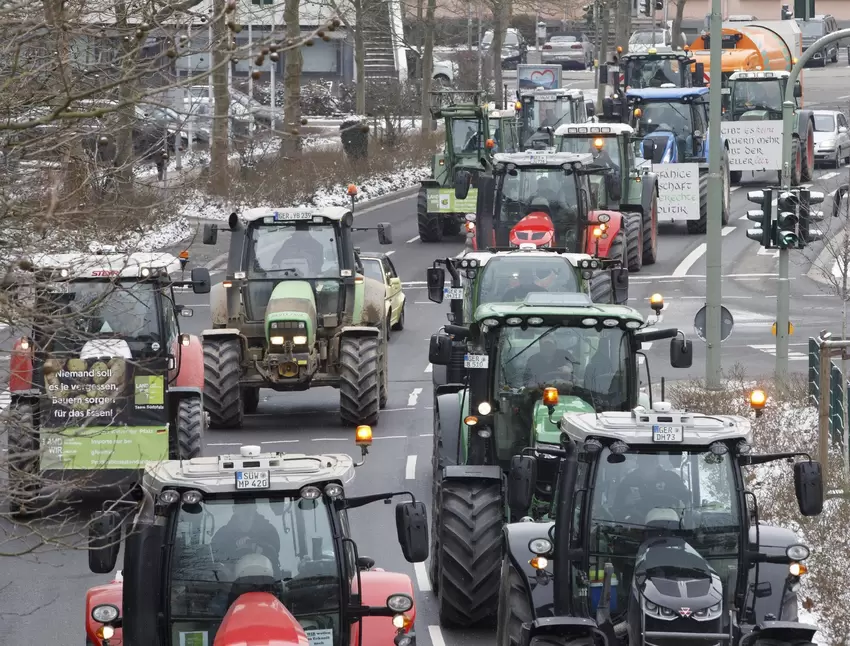 Traktoren-Demo in Kaiserslautern