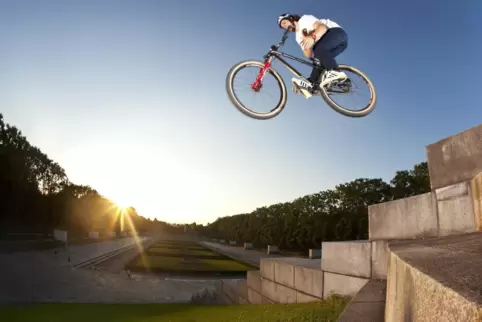 „Eine sehr schöne Erinnerung an Berlin und die urbane Interpretation des Mountainbikens“, sagt Dieckmann zu diesem Foto am sowje