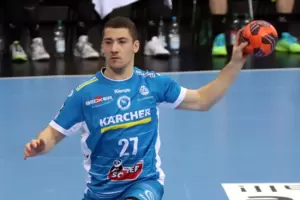 Jerome Müller hofft, dass er und seine Teamkollegen des TVB Stuttgart sich am Donnerstag verbessert zeigen. Jerome Müller hofft, dass er und seine Teamkollegen des TVB Stuttgart sich am Donnerstag verbessert zeigen.