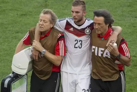 Christoph Kramer erlitt im WM-Finale 2014 bei einem Zweikampf in der Luft eine Gehirnerschütterung. Er wurde später ausgewechsel