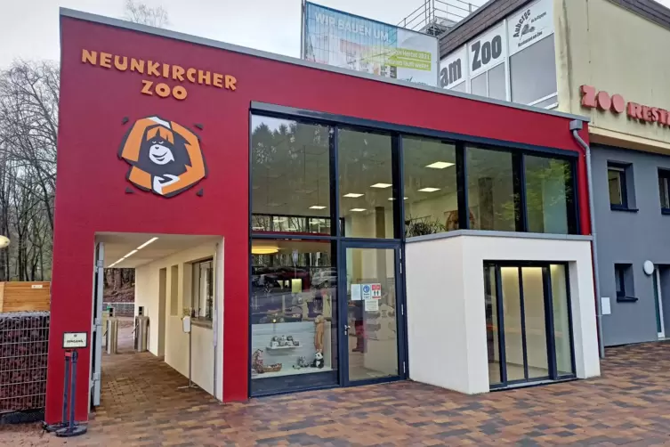 Der Neunkircher Zoo wird seit einiger Zeit durch eine neugestaltete Eingangszone betreten.