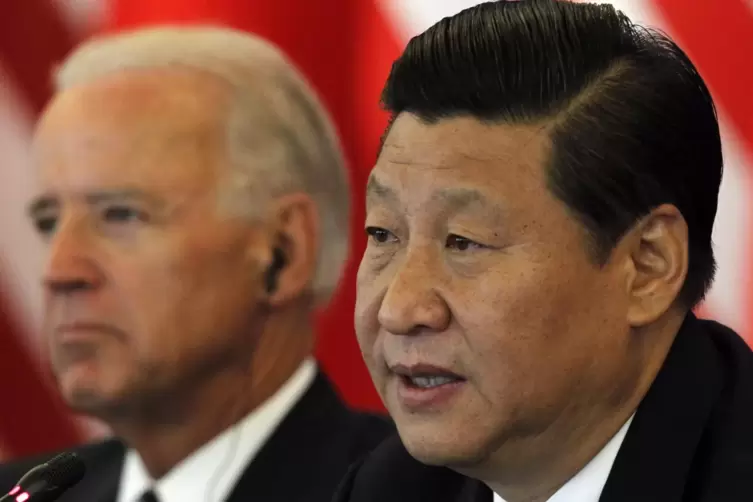 US-Präsident Joe Biden und Chinas Staatschef Xi Jinping – hier bei einem Treffen 2011 – haben erstmals seit Bidens Amtsantritt t
