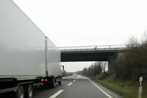 Die A 65 bei Neustadt.
