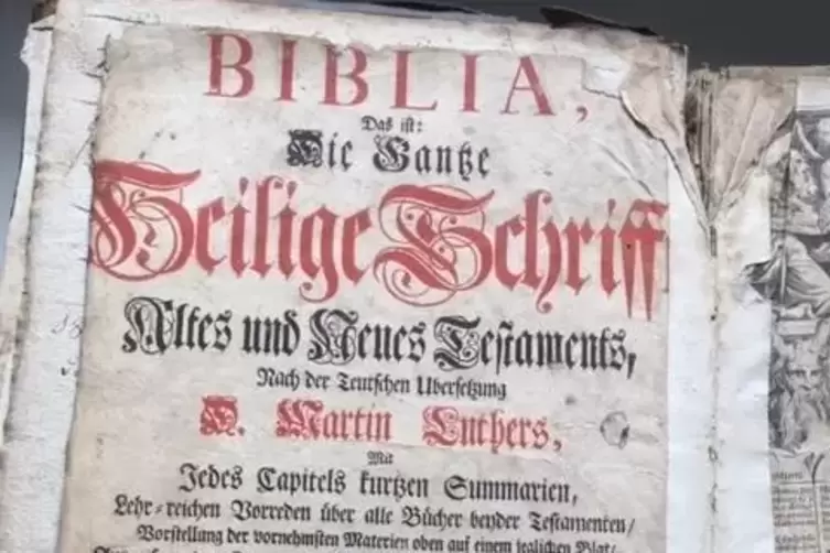 Peter Nesselers Luther-Bibel von 1734 gehörte ursprünglich der Familie Kaub aus Haardt.