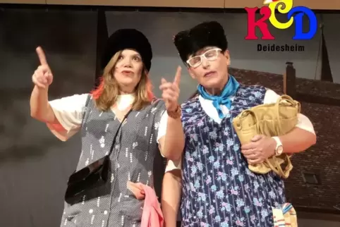 Über die Region hinaus bekannt: das Duo Berta und Herta vom Karnevalsverein Deidesheim.
