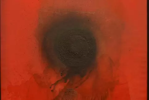 Das Volbild für die Backstube der Galerie@Kitchen: Otto Pienes „Sky Red Sun Black“ (1966). 