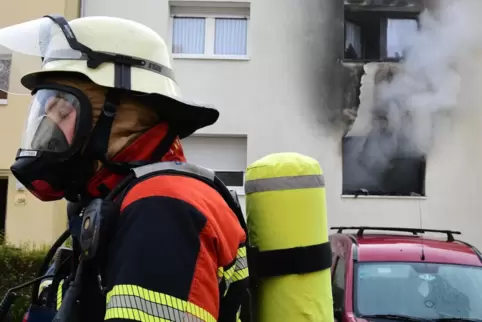 Die Feuerwehr ist in Burbach im Einsatz.