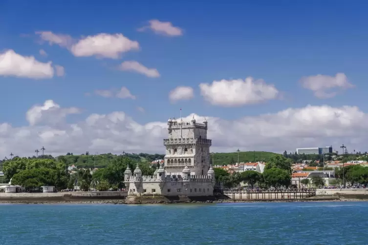 An der M&uuml;ndung des Tejo gelegen: der Torre de Bel&eacute;m.