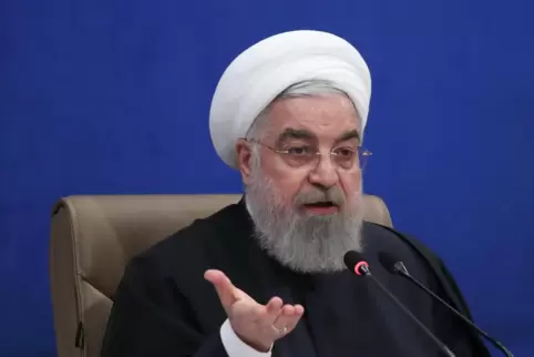 Irans Präsident Ruhani: Er sagt, sein Land wolle trotz allem mit den UN-Atomwächtern zusammenarbeiten.