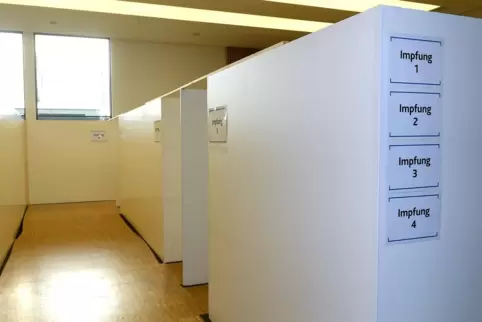 Bis zu 200 Impfungen pro Tag gab’s zuletzt im Impfzentrum in Kirchheimbolanden. Bis zu 200 Impfungen pro Tag gab’s zuletzt im Impfzentrum in Kirchheimbolanden.