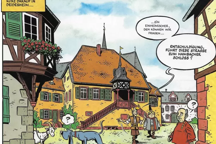 Band 6 der Comic-Reihe führt den Titelhelden Karl und seinen Hund Grandpatte unter anderem nach Deidesheim, wo sie auf einen Gei