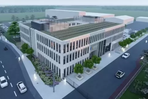Das Flachdach des künftigen Stadtwerke-Gebäudes soll begrünt werden. Vorgesehen ist dort, sofern sie sich finanzieren lässt, auc
