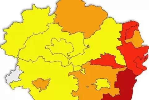 In der Hälfte der pfälzischen Gemeinden ist die Inzidenz gesunken.