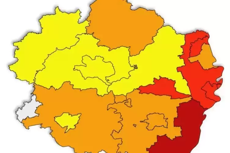 Im Rhein-Pfalz-Kreis und in Frankenthal sind die Sieben-Tage-Inzidenzwerte wieder auf über 50 gestiegen. In Pirmasens sind sie d