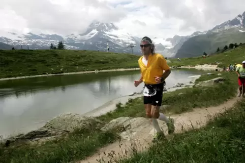 Kein Blick für die Schönheit der Natur: Albert Getto im „Tunnel“. 