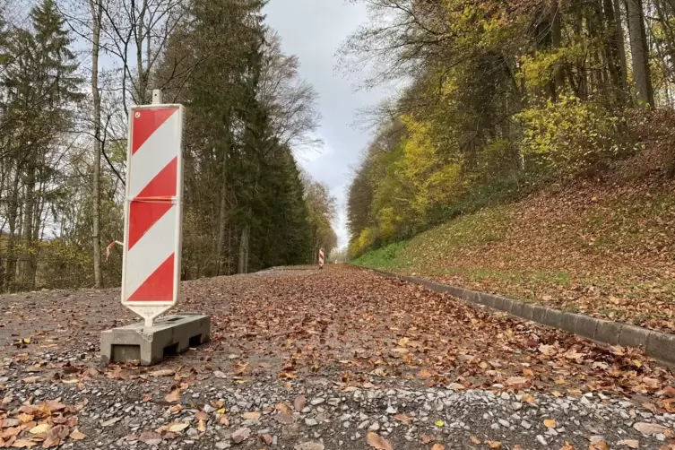Die Straße von Reifenberg nach Zweibrücken wird auch außerorts auf gut einem Kilometer erneuert. 
