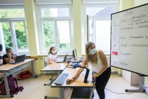 Bald wahrscheinlich auch wieder für ältere Schüler möglich: Präsenzunterricht in der Schule. 