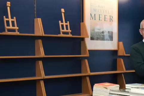 Eine Buchhandlung räumt aus: So war es im Januar bei Oelbermann in Speyer.