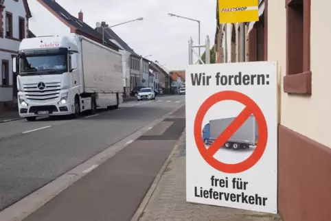 Viele Webenheimer wünschen sich ein Tempolimit, wenn nicht gar ein totales Durchfahrtsverbot für Lastwagen.