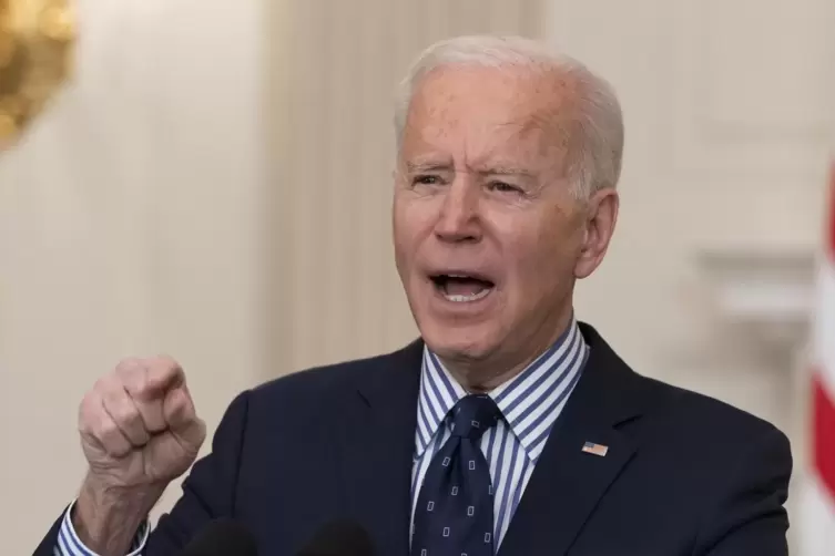 Präsident Joe Biden freute sich über seinen ersten großen Erfolg im US-Parlament.