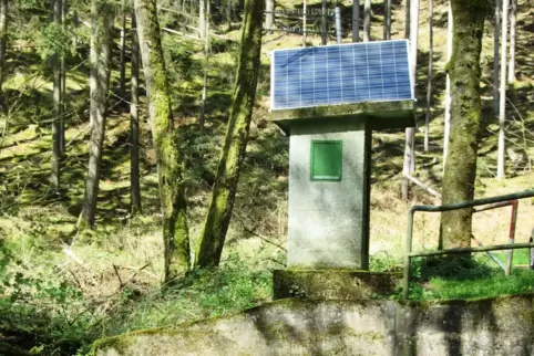 Das Pegehäuschen an der Wieslauter wurde 1950 eingerichtet.
