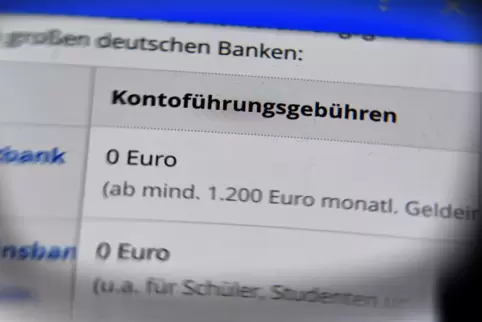 Ein kostengünstiges Girokonto zu finden, wird nach Einschätzung von Verbraucherschützern immer schwieriger. 