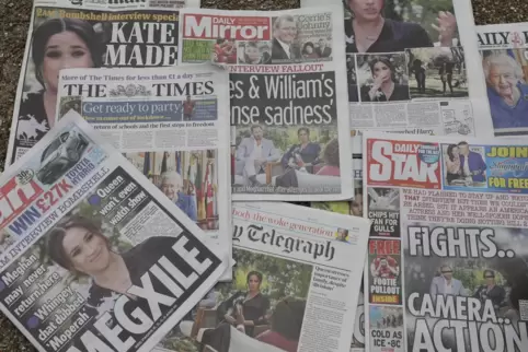Royals in der Krise: Britische Zeitungen haben zurzeit nur ein Thema. 