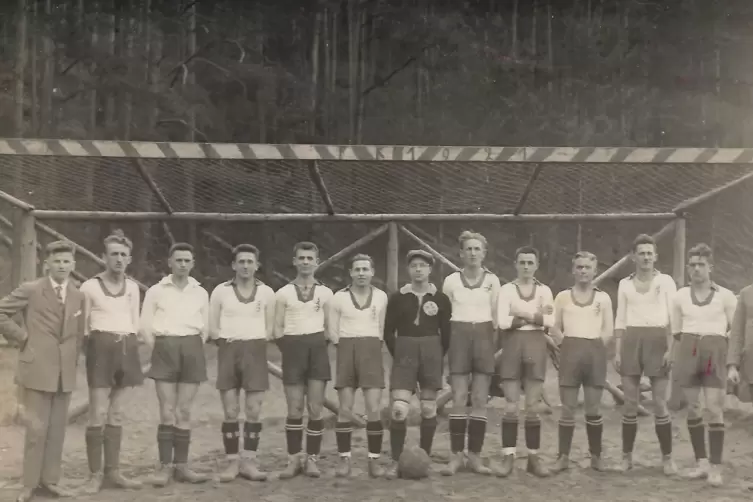 Die Fußballmannschaft des FK 1921 Spirkelbach im Gründungsjahr.