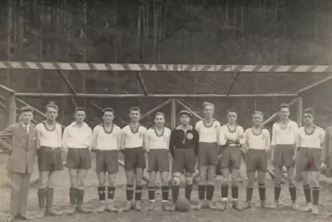 Die Fußballmannschaft des FK 1921 Spirkelbach im Gründungsjahr.