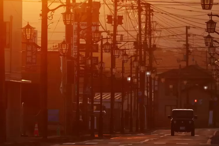 Zehn Jahre nach der Katastrophe im AKW Fukushima ist die Stadt Namie noch immer menschenleer.