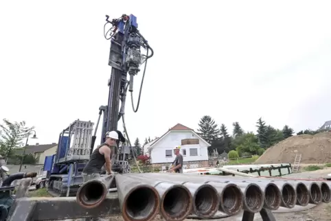 Bohrungen zur Nutzung von Erdwärme als Haus-Heizung – das wurde auch schon in einem Laumersheimer Baugebiet praktiziert. 