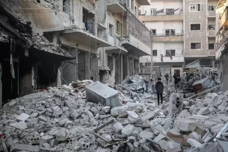 Die Gefechte in Syrien sind weniger geworden, aber es gibt sie noch in der Provinz Idlib. Hier ein Archivbild aus dem Januar 202