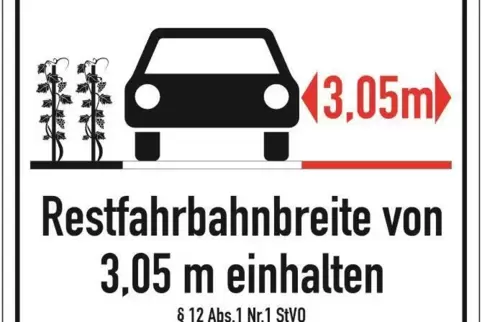 Wer am Straßenrand parkt, muss darauf achten, dass die Straße noch mindestens 3,05 Meter breit ist. 
