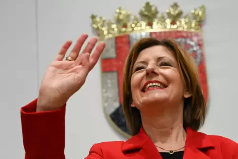 Die Spitzenkandidatin der SPD und Ministerpräsidentin von Rheinland Pfalz, Malu Dreyer.