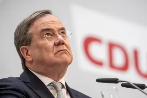 Es sei nicht Gott gegeben, dass die Union den Kanzler stelle, mahnte CDU-Chef Armin Laschet in einer internen Sitzung seine Part