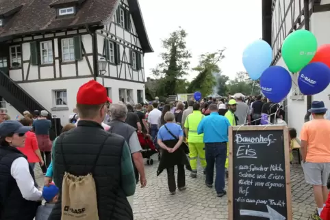 Der Bauernmarkt, den die BASF einmal im Jahr auf dem Gutsbetrieb Rehhütte in Limburgerhof veranstaltete, war ein beliebtes Ausfl