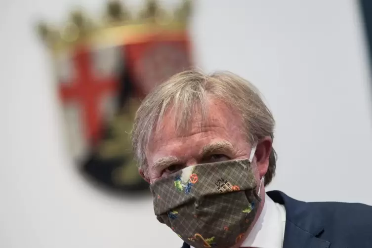 Mit Mundschutz im Landtag: Michael Wagner im April 2020. 