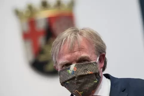 Mit Mundschutz im Landtag: Michael Wagner im April 2020. 