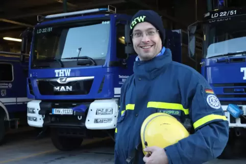 Andreas Knöpfler investiert viele Stunden in seine ehrenamtlichen Aufgaben beim THW in Landau. 