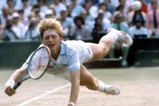 Aushängeschild der Boomjahre: Boris Becker. 