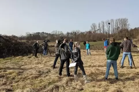 Die Aufnahmen zur Fernsehsendung wurden vor zwei Wochen im „Billigheimer Bruch“ gemacht. 
