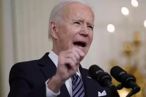 Joe Biden richtet scharfe Worte in Richtung Wladimir Putin.