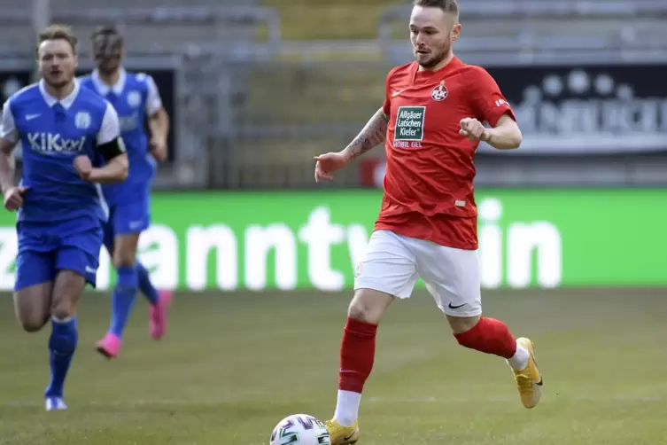 Fällt länger aus: FCK-Außenbahnspieler Marius Kleinsorge, hier am 27. Februar für die Lauterer gegen seinen Ex-Verein SV Meppen 
