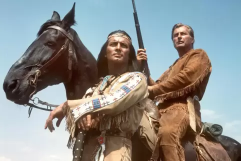 Karl Mays wohl bekannteste Figuren: Winnetou und Old Shatterhand.