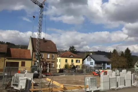 Die Baustelle ist vorbereitet. 