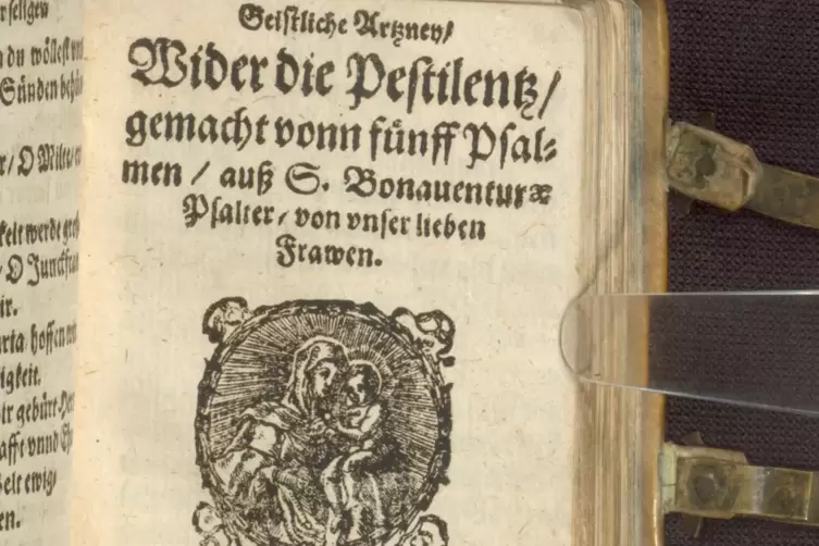Guldenpsalter einer pestkranken Klostergemeinschaft von 1613. 